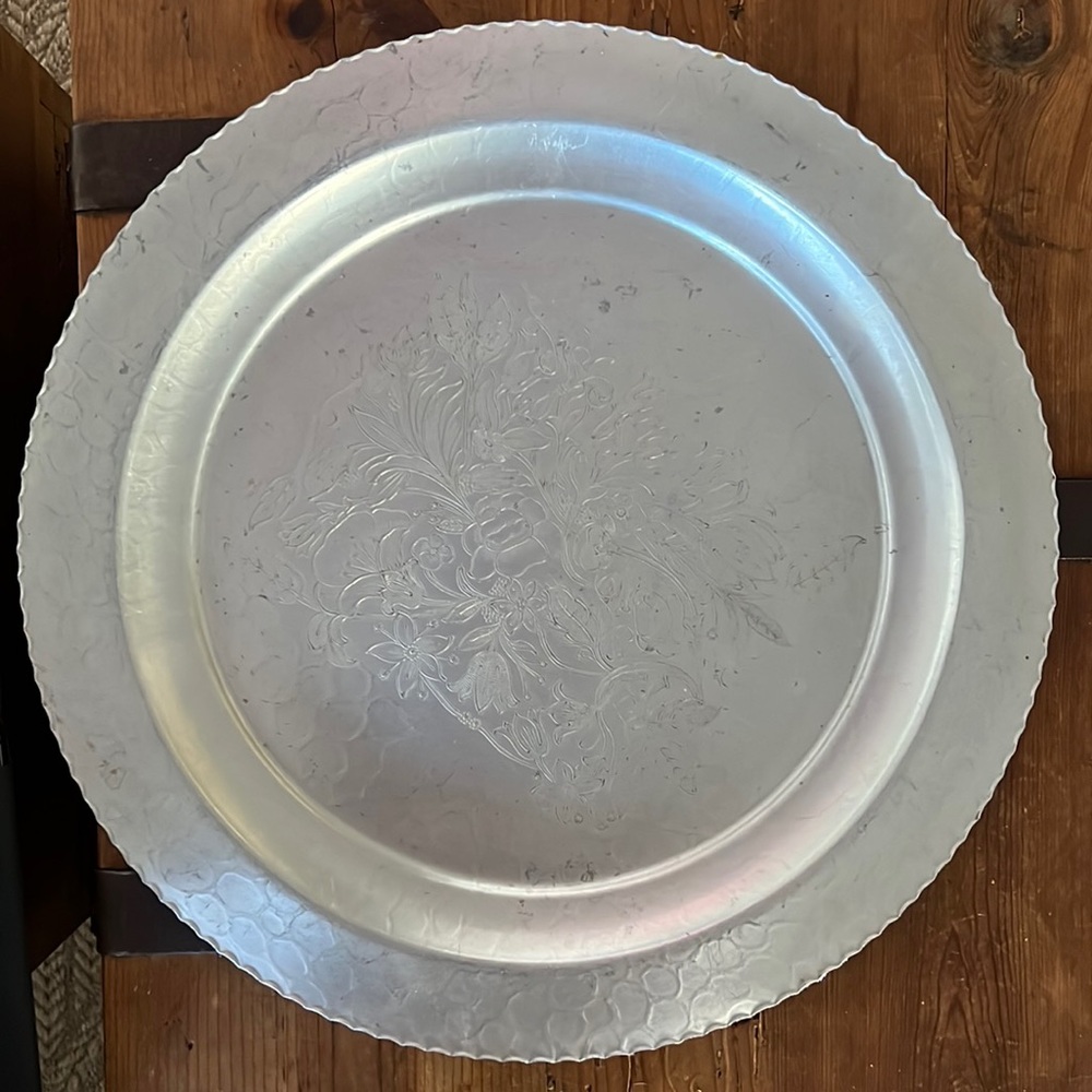 Vintage 1940s Aluminum Tray